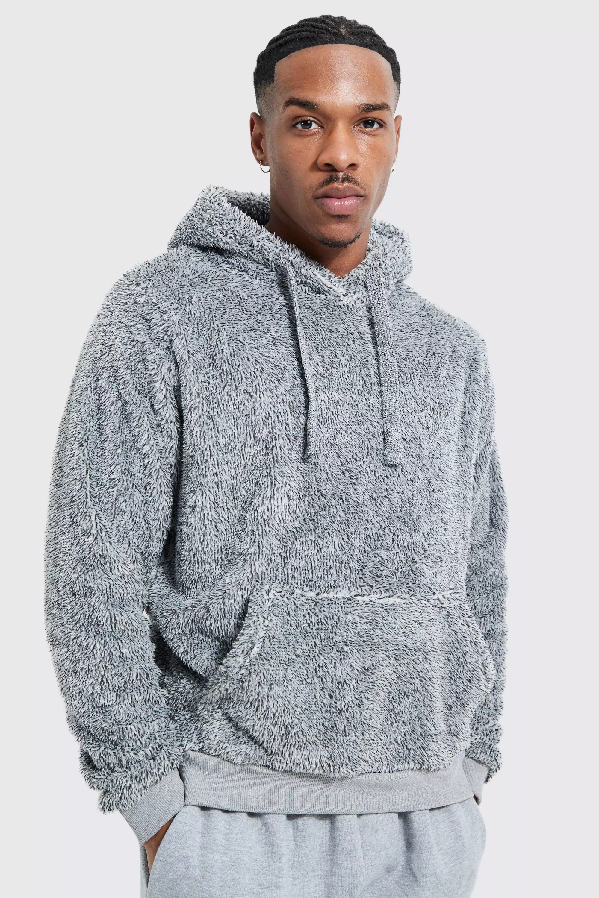 Boohooman discount fluffy hoodie